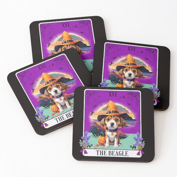 Item preview, The Beagle Halloween Dog Tarot Design designed and sold by Wolfheartart.