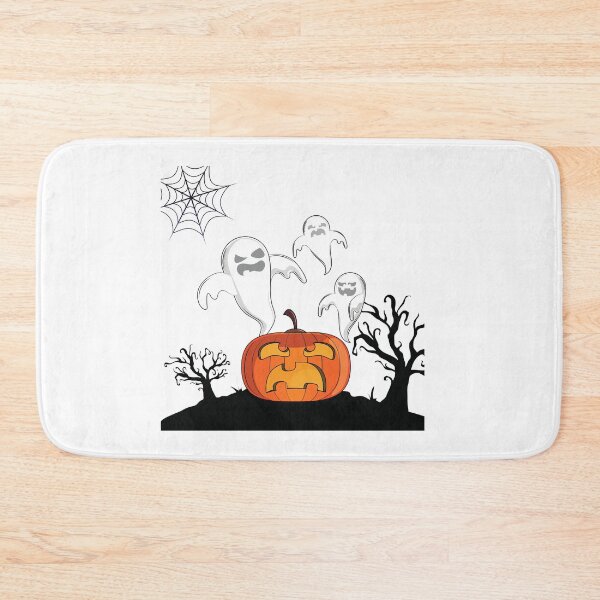 Item preview, Vintage Pompkin Scene Happy Halloween Classic Spooky Ghost designed and sold by Martolina33.