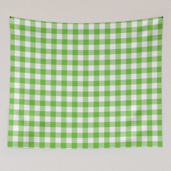 Item preview, Green White Gingham Pattern designed and sold by Strings  Stan.