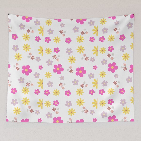 Item preview, Flowers, Pink, Yellow, Purple Floral, Nature, Garden, sunny, bright, Spring, Summer designed and sold by BirdsnStuff.