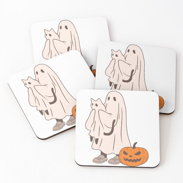 Item preview, Pompkin Scene Happy Halloween Classic Spooky Ghost Skeleton designed and sold by Martolina33.