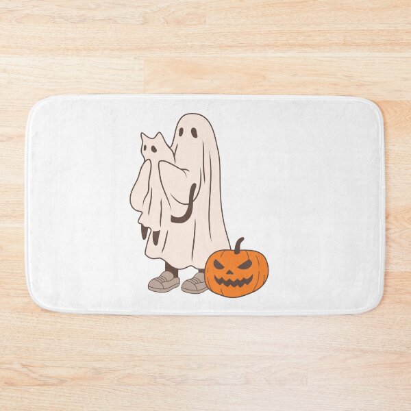 Item preview, Pompkin Scene Happy Halloween Classic Spooky Ghost Skeleton designed and sold by Martolina33.