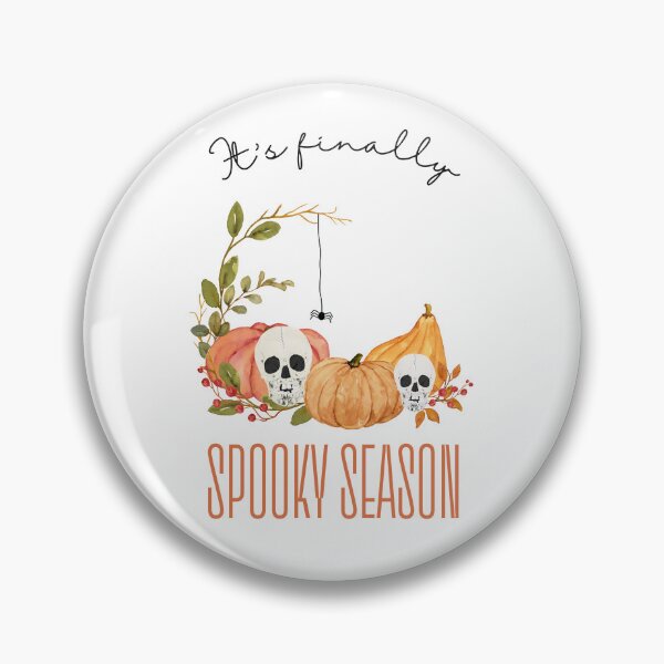 Item preview, Halloween Design - Skulls with Pumpkins and Spiders - It's Finally the Spooky Season designed and sold by Carola-art.