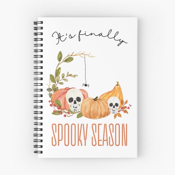 Item preview, Halloween Design - Skulls with Pumpkins and Spiders - It's Finally the Spooky Season designed and sold by Carola-art.