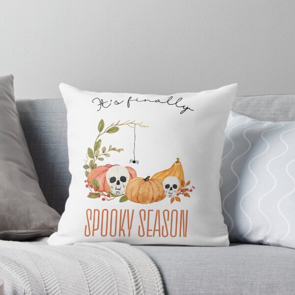 Item preview, Halloween Design - Skulls with Pumpkins and Spiders - It's Finally the Spooky Season designed and sold by Carola-art.