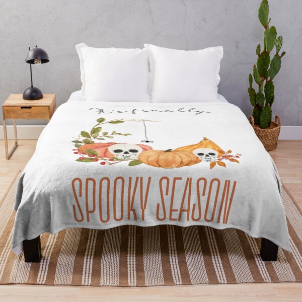 Item preview, Halloween Design - Skulls with Pumpkins and Spiders - It's Finally the Spooky Season designed and sold by Carola-art.