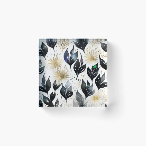 Item preview, Metallic floral pattern  designed and sold by Roxburylane.