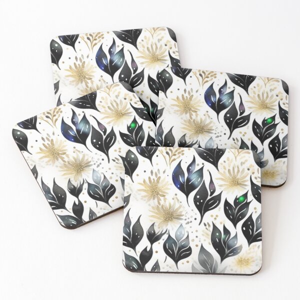 Item preview, Metallic floral pattern  designed and sold by Roxburylane.