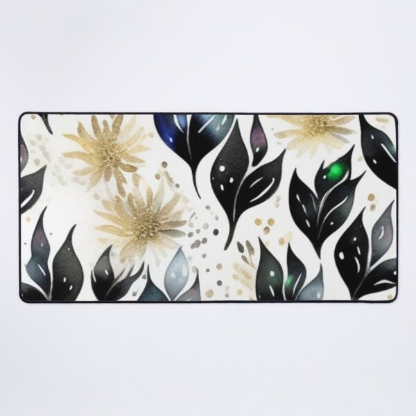 Item preview, Metallic floral pattern designed and sold by Roxburylane.