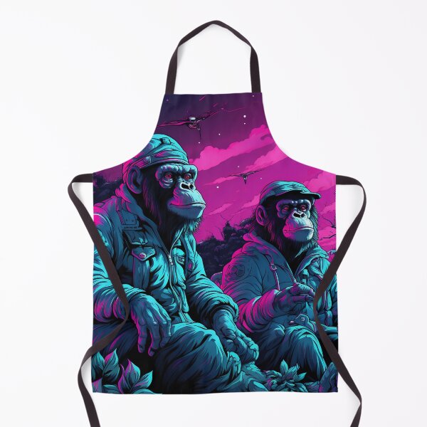 Artikelvorschau, Affenmuster im Neonstil entworfen und verkauft von Art91design.