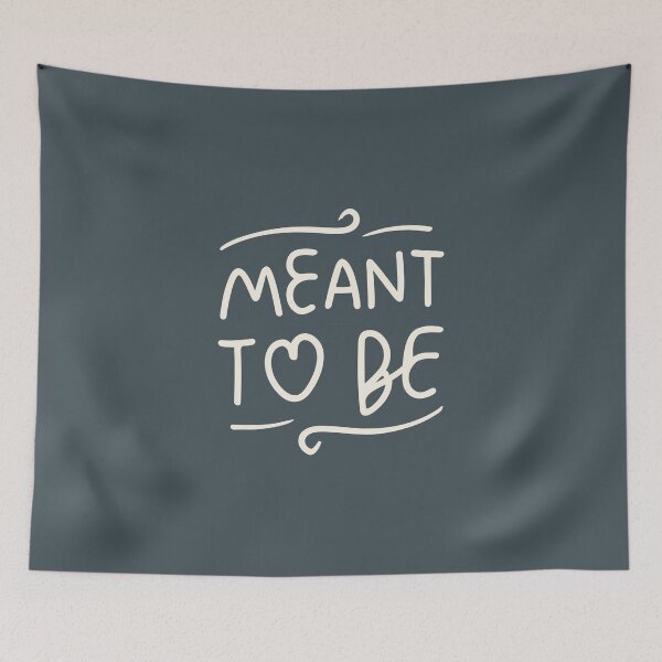 Item preview, Meant To be Romantic phrase couple gift Valentines day designed and sold by JadesignFang.