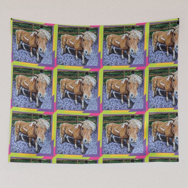 Item preview, Mariah el caballo, obra de arte pintada designed and sold by RobbiePotterArt.