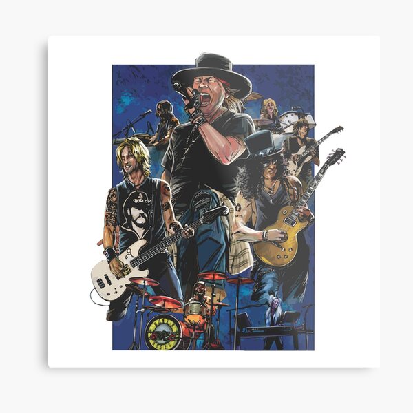 Slash - Guns N Roses Metal Print