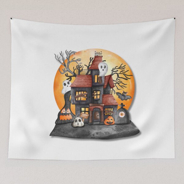 Item preview,  Vintage Pompkin Scene Happy Halloween Classic Spooky  designed and sold by Martolina33.