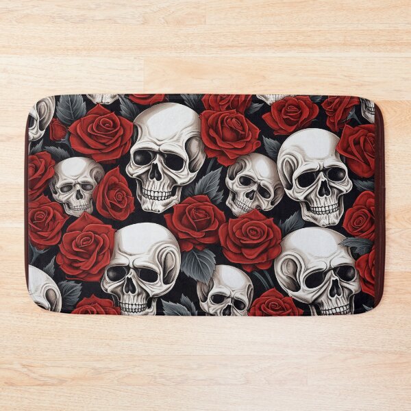 Item preview, Red Roses with Skulls designed and sold by CoputerEasel.