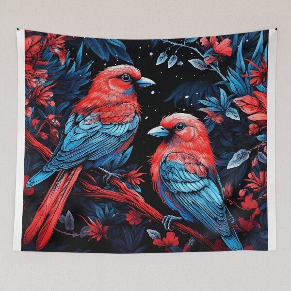 Artikelvorschau, Vogelmuster im Neonstil entworfen und verkauft von Art91design.