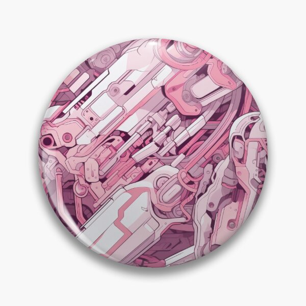 Item preview, Pink Robotic Pattern – Inspired by Evangelion Unit 08  designed and sold by animaesthetic.