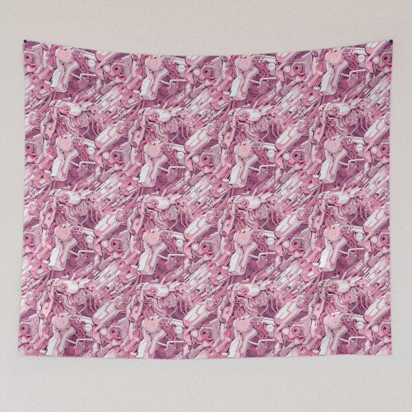 Item preview, Pink Robotic Pattern – Inspired by Evangelion Unit 08  designed and sold by animaesthetic.