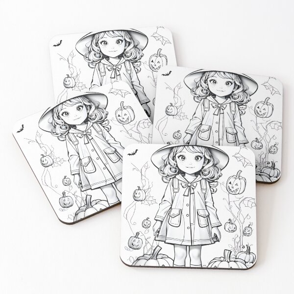 Item preview, Girl with halloween Pumpkins designed and sold by DRESSED-UP-CUBS.