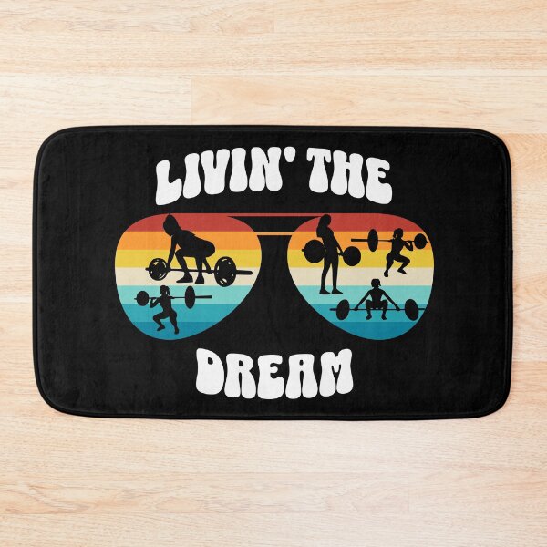Item preview, Powerlifting Living the Dream Sunset Art, Retro Aviator Sunglasses Lifting Design, Fitness Enthusiast Dreamy Sunset Poster, Inspirational Powerlifting  designed and sold by ShoniwDesigns.