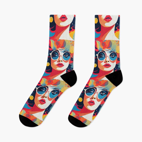 Aperçu de l'œuvre Femmes Pop Art créée et vendue par Retro Type.