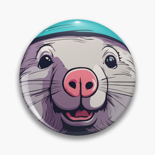 Item preview, Wombat Christmas with Santa hat designed and sold by ElLocoMus.