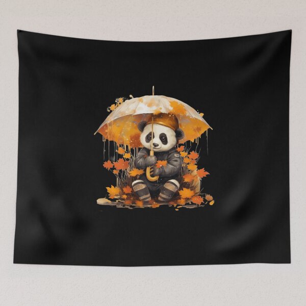 Item preview, AUTUMN PANDA UNDER UMBRELLA 1 designed and sold by justyna-s28.