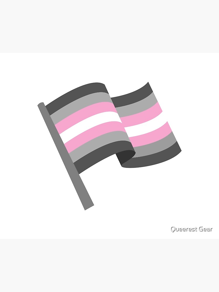 Demigirl Pride Waving Flag Poster By Whitestagbrand Redbubble