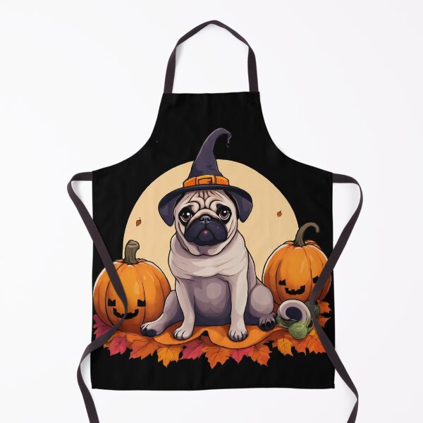 Item preview, Pug Halloween - Spooky, but silly designed and sold by Funny Vintage Stickers And T-Shirts.