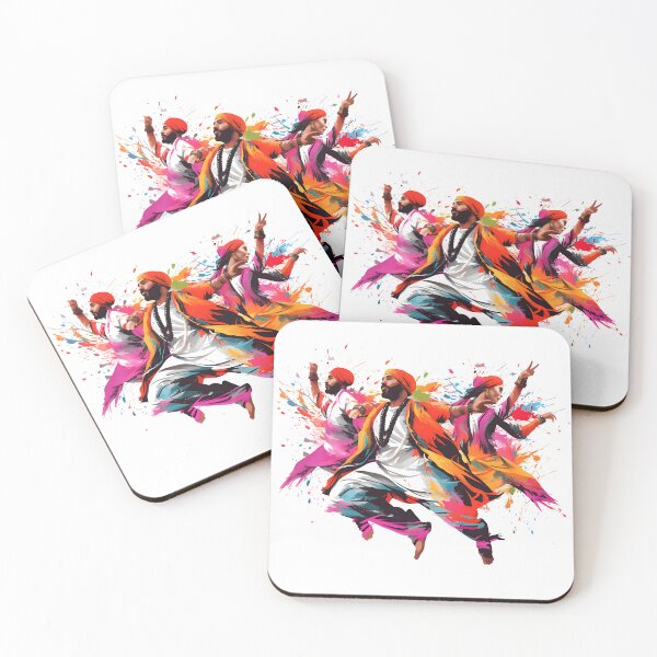 Artikelvorschau, Colourful Bhangra Dancers Art entworfen und verkauft von PioneerX1.