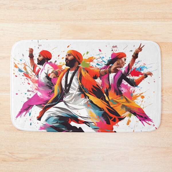 Item preview, Colourful Bhangra Dancers Art designed and sold by PioneerX1.