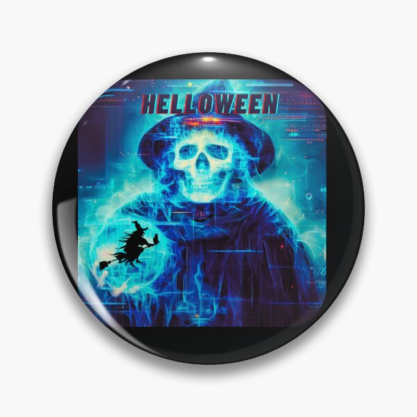 Item preview, HELLOWEEN SKELETON DIES WITH A GLASS BALL designed and sold by PolishBrand.