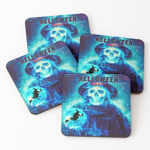 Item preview, HELLOWEEN SKELETON DIES WITH A GLASS BALL designed and sold by PolishBrand.