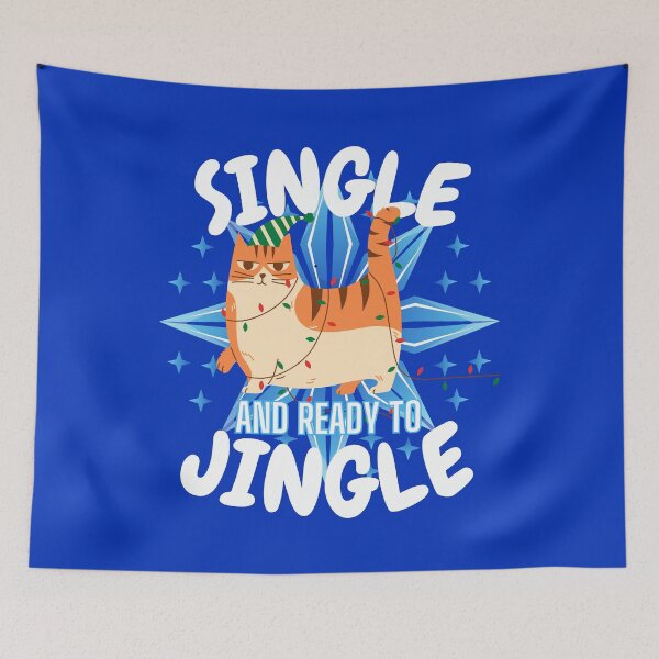 Item preview, Single And Ready To Jingle Grumpy Cat This Christmas! Matching Team Friends designed and sold by My-Queens-Store.