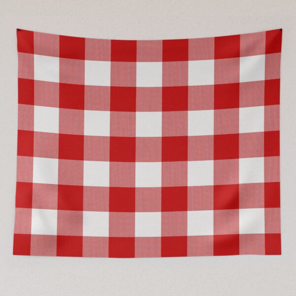 Item preview, Red White Gingham Pattern designed and sold by Strings  Stan.