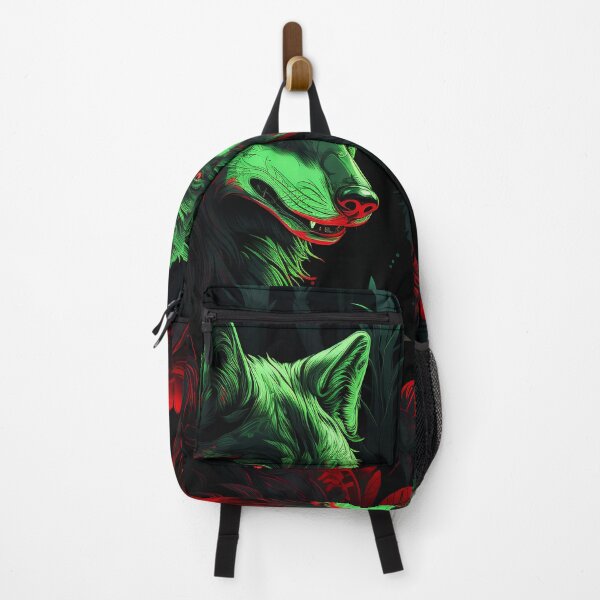 Artikelvorschau, Wölfe-Muster im Neon-Stil entworfen und verkauft von Art91design.