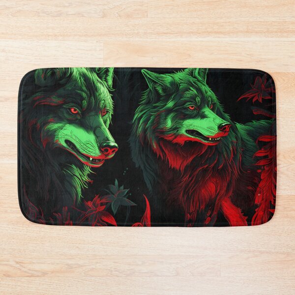Item preview, Wolves pattern neon style designed and sold by Art91design.