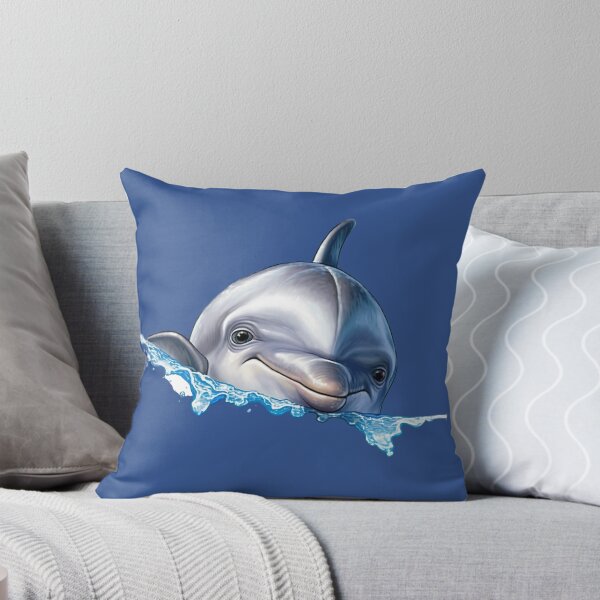 Item preview, cute peeking delfin designed and sold by PositiveIdeas.