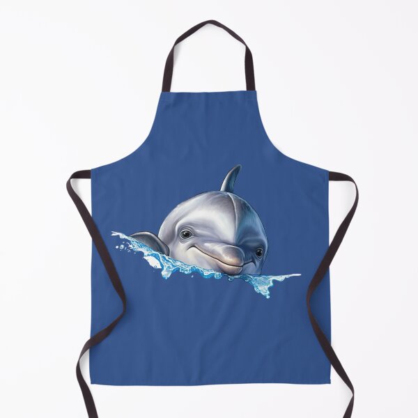 Item preview, cute peeking delfin designed and sold by PositiveIdeas.