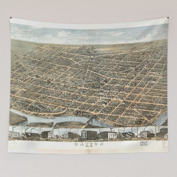 Item preview, Dayton, Ohio (1870) designed and sold by allhistory.