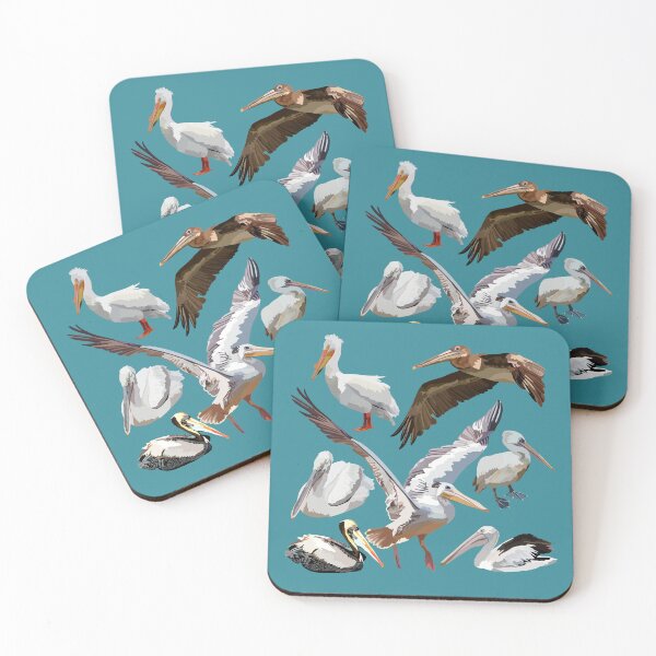 Item preview, P is for Pelican , Pelican Species – Diverse Coastal and Wetland Bird Illustrations designed and sold by PrettylittlepastelUk.