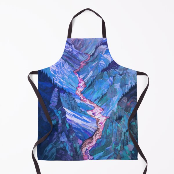 Item preview, Yellowstone National Park Waterstream, Wyoming, U.S.A, Blue, AI Generated Art - A Breathtaking, Rugged American Wilderness designed and sold by studioSharonKay.