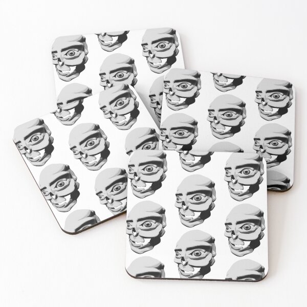 Item preview, Halloween Stylised Skull Original Artwork (Black & White) designed and sold by RLKArtDesign.