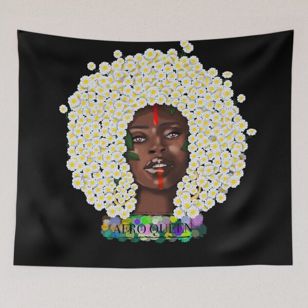 Aperçu de l'œuvre Reine afro créée et vendue par Zagalar.