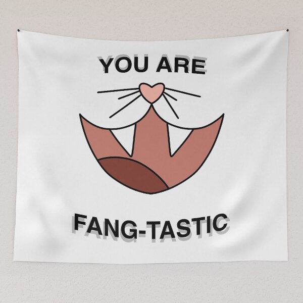 Item preview, Fang-Tastic Halloween Pun designed and sold by joyandart31.