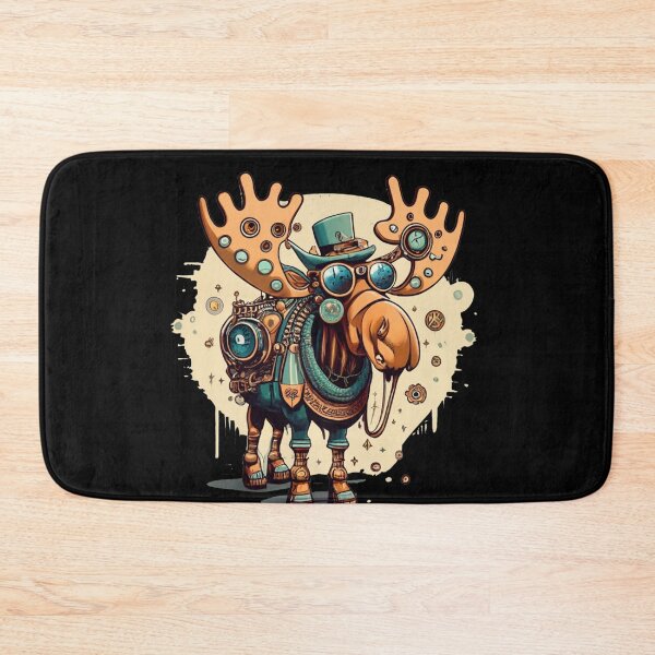 Item preview, Funny Moose Steampunk Abstract Nature Design designed and sold by Nature's Fancy.
