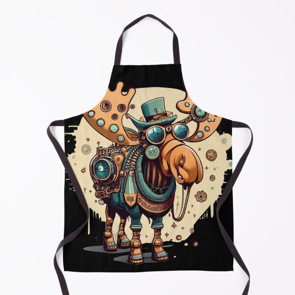 Item preview, Funny Moose Steampunk Abstract Nature Design designed and sold by Nature's Fancy.