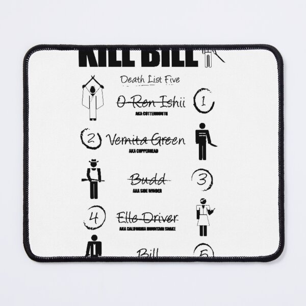 Item preview, Kill Bill - Kill List designed and sold by athyabm.
