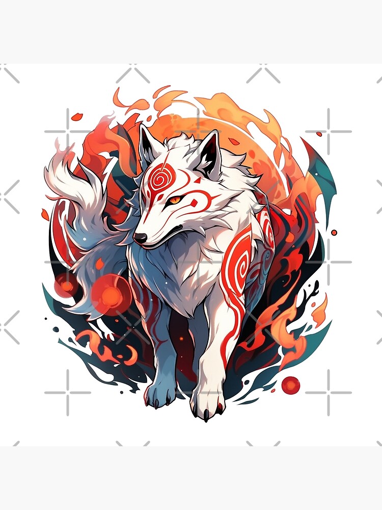 Okami Amaterasu Metal Print for Sale by WhiteLoba