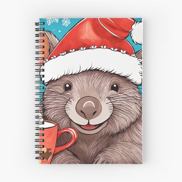 Item preview, Cute Wombat Christmas with Hot Cocoa designed and sold by ElLocoMus.